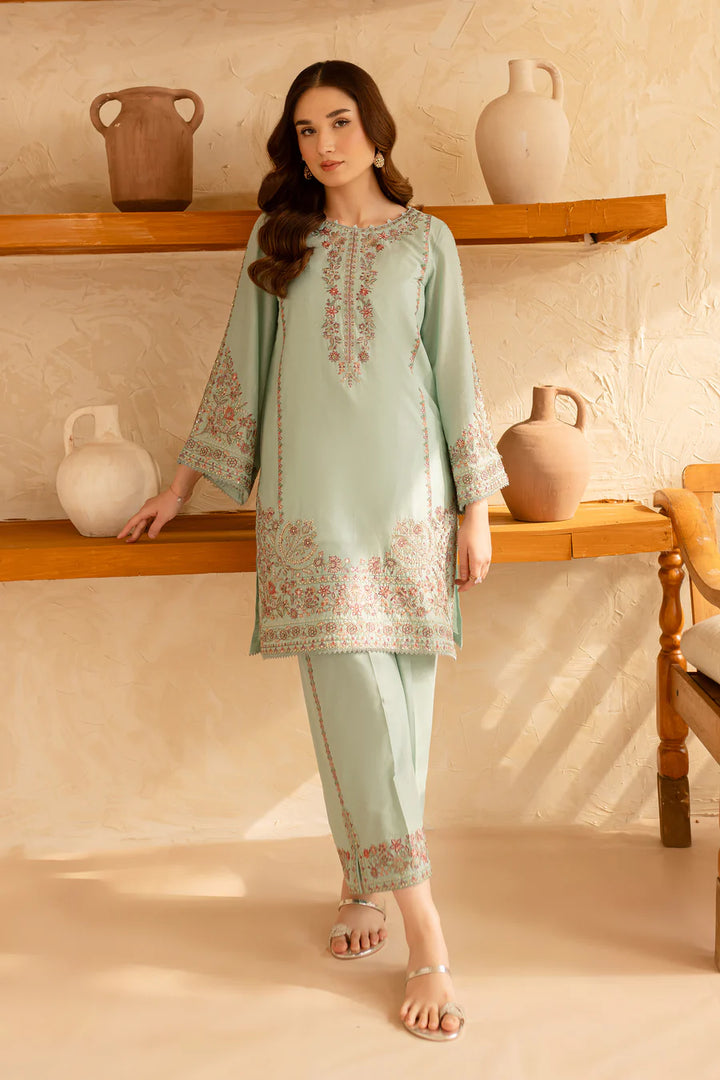 Narmaan - 2 PC Embroidered Dress