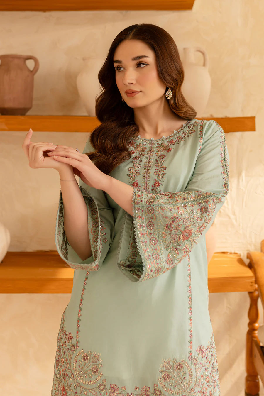 Narmaan - 2 PC Embroidered Dress