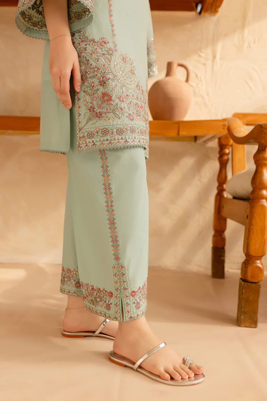 Narmaan - 2 PC Embroidered Dress