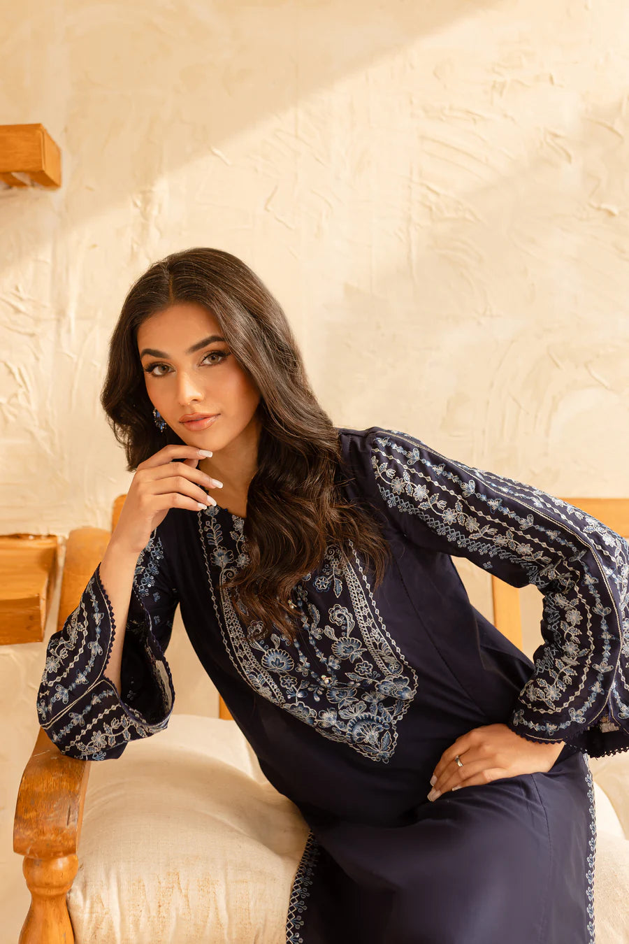 Raafta - 2 PC Embroidered Dress
