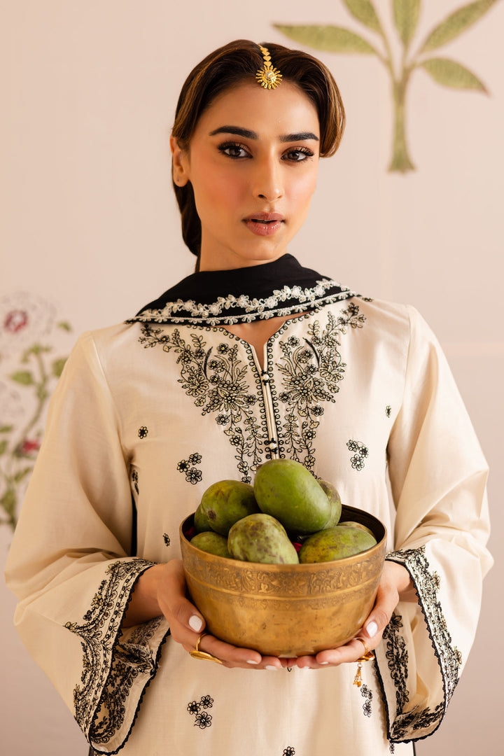 Monara - 3 PC Embroidered Dress