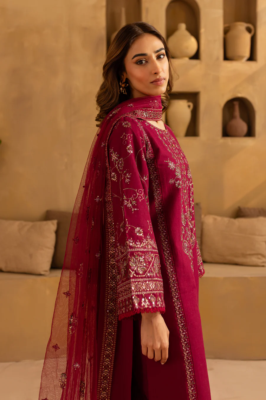 Sole 3Pc – Embroidered Dress