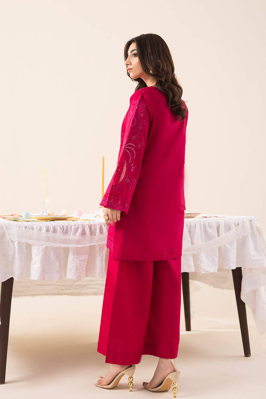 Raspberry- Co-ord Set( 2Pcs)