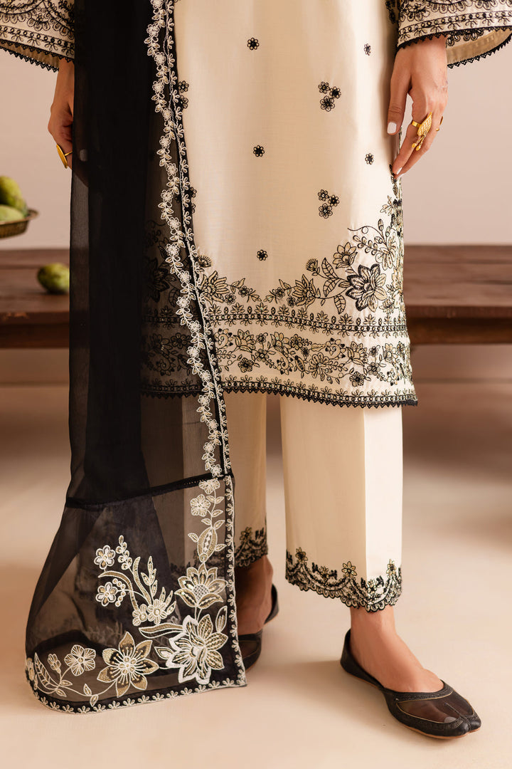 Monara - 3 PC Embroidered Dress