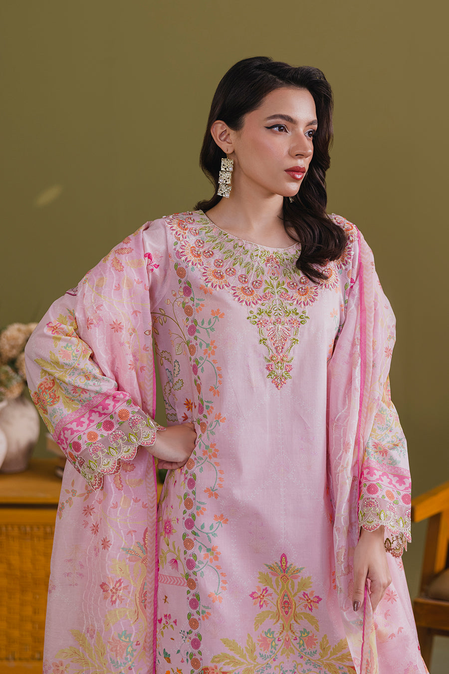 Ember - Printed Luxury Pret ( 3Pcs )