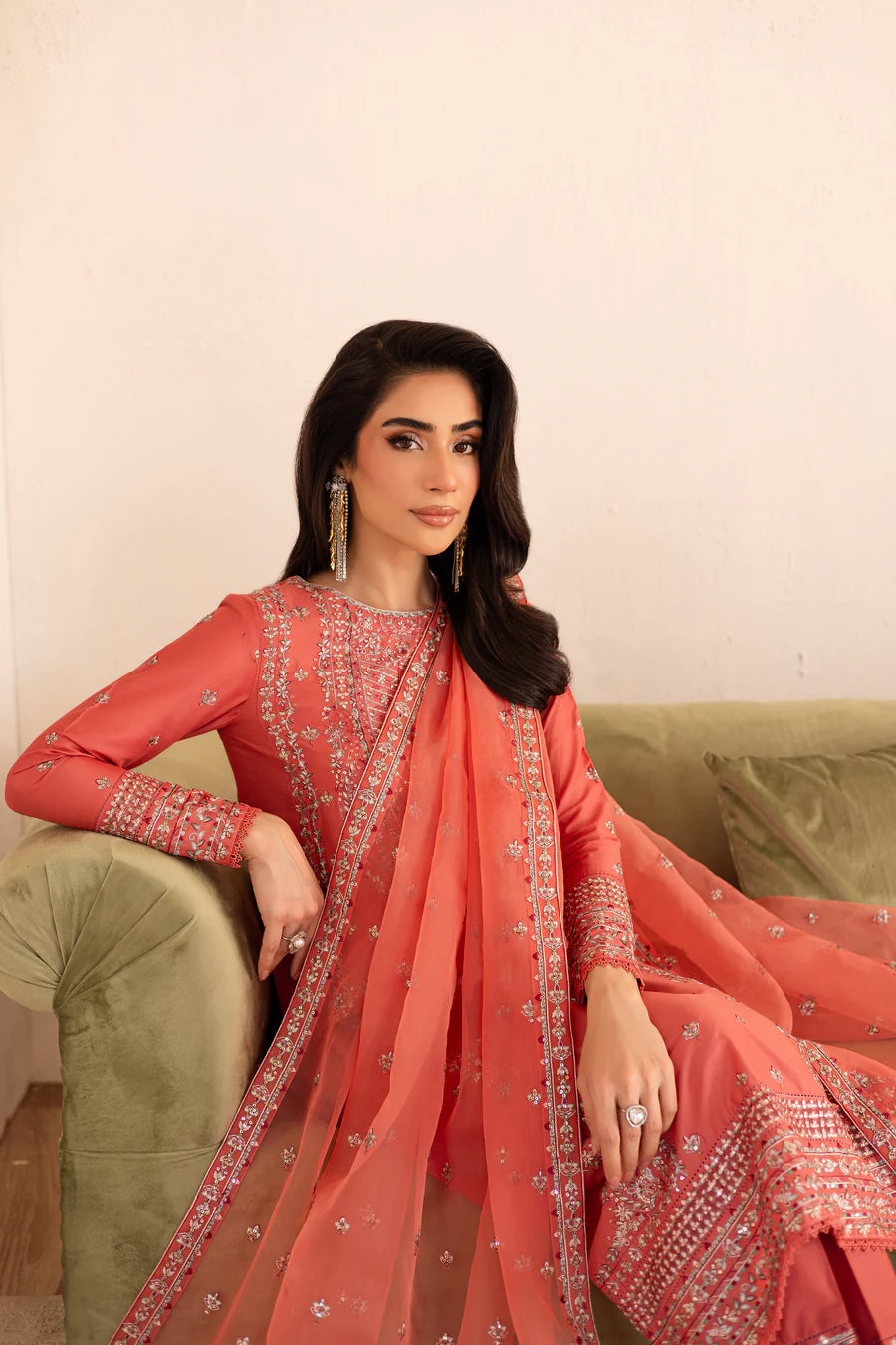 Maira - 3 PC Embroidered Dress