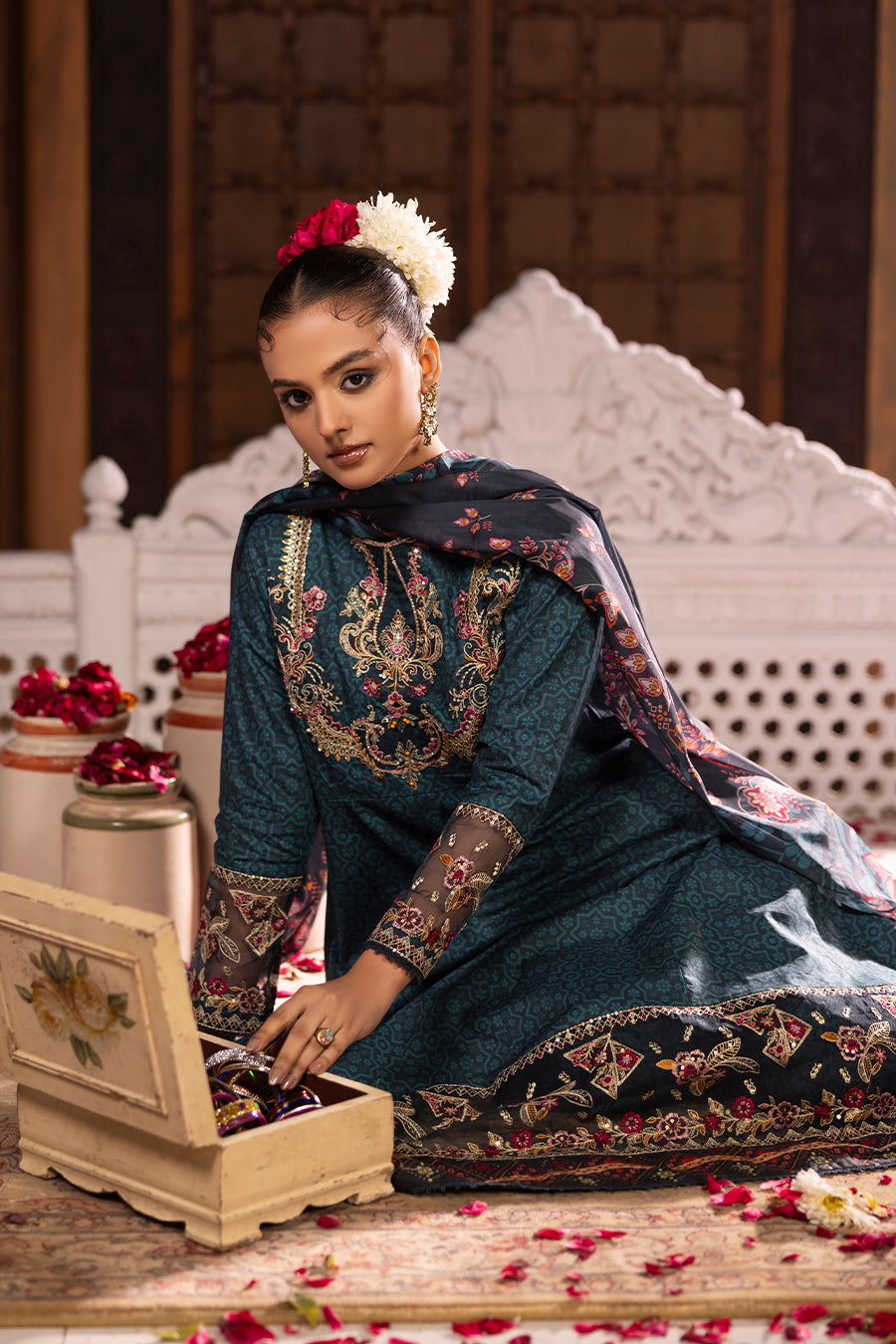 Geet - Cotton Cambric Frock (3PC)