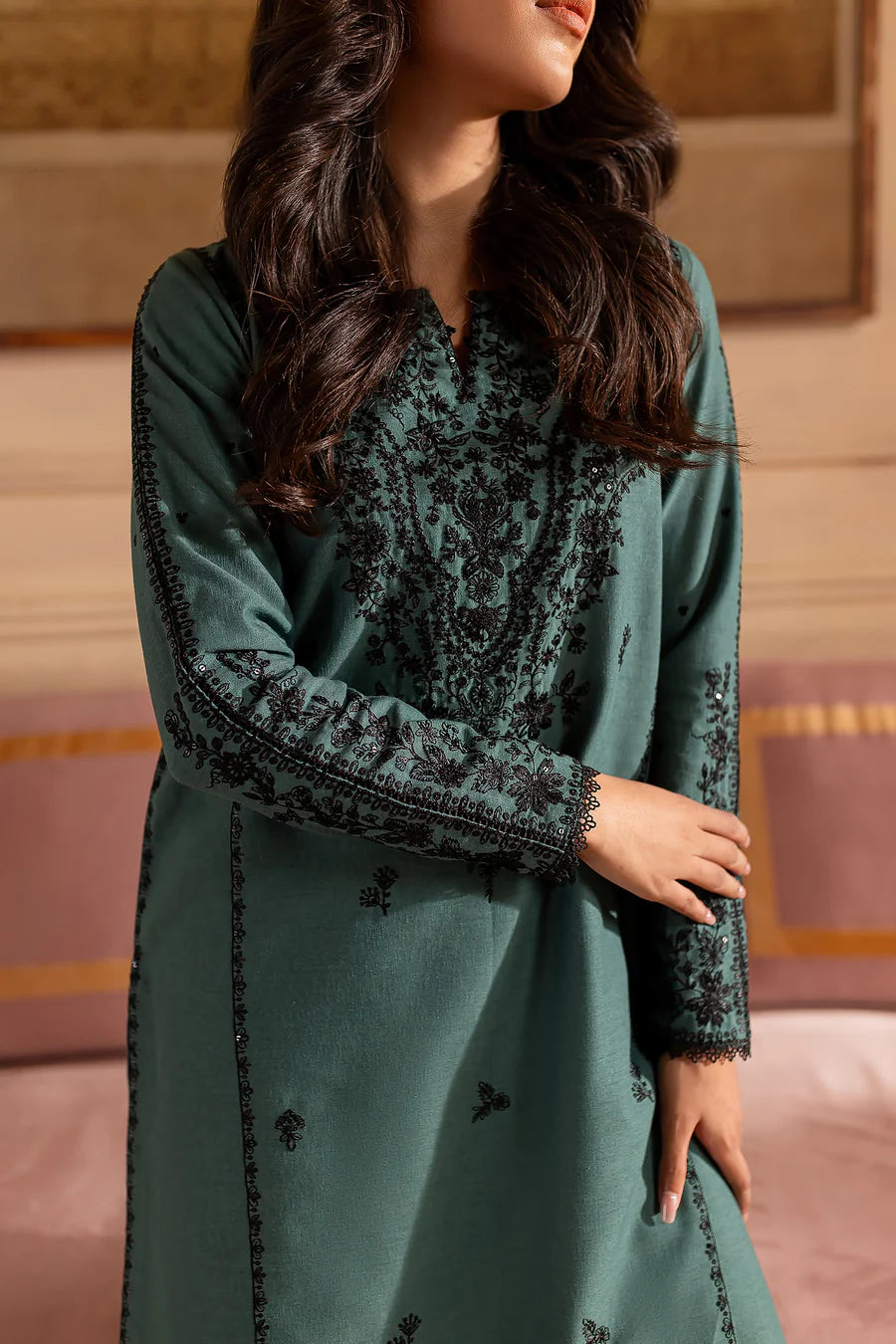 Virsa - 2 PC Embroidered Dress