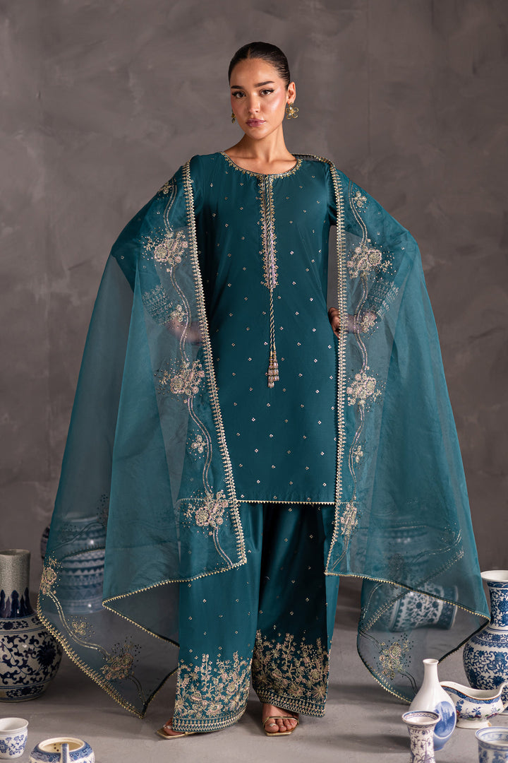 Zumar - 3 PC Embroidered Dress