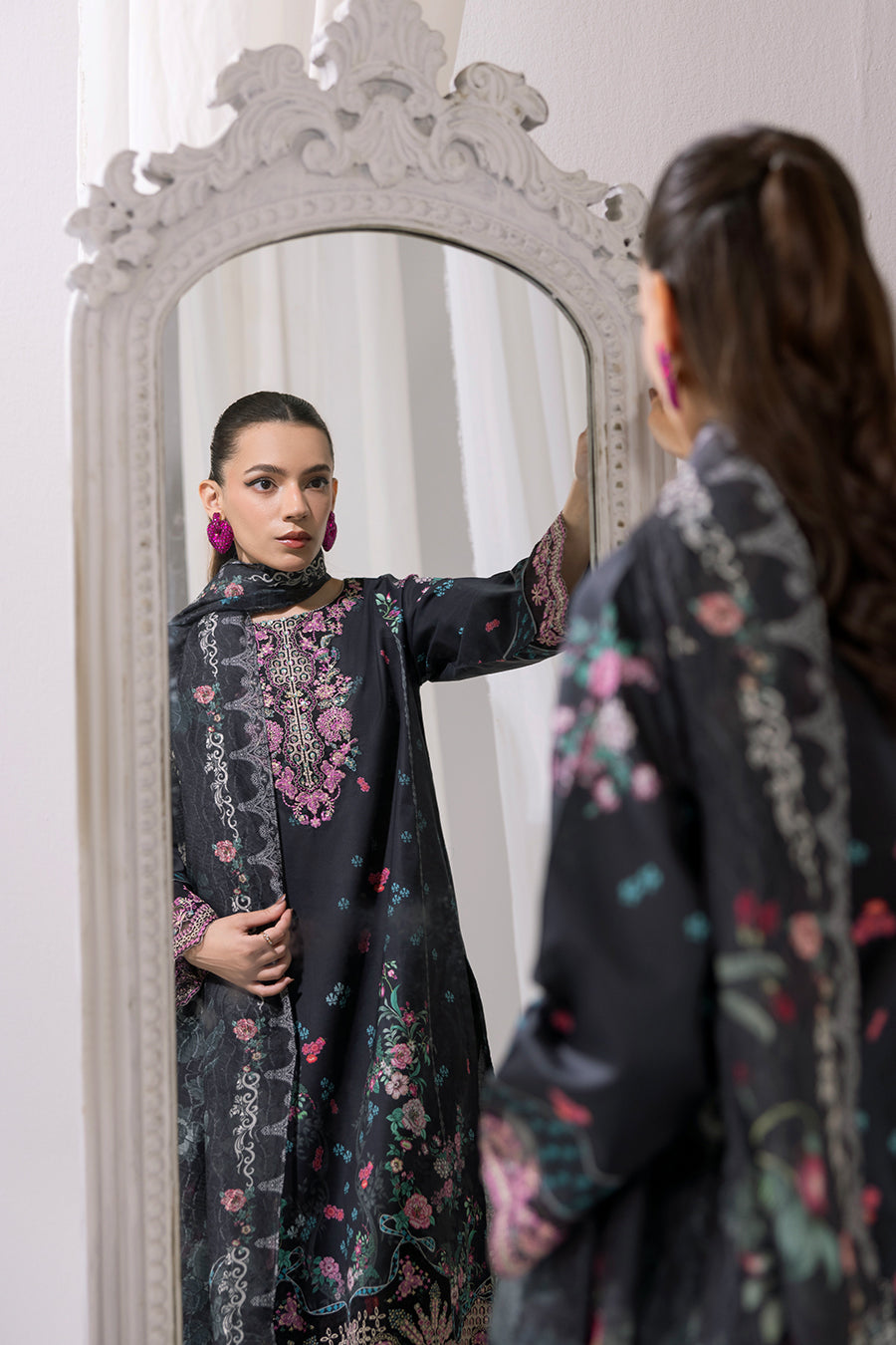 Orchid- Printed Luxury Pret (3PC)