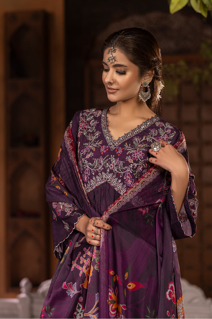 Koonj - Cotton Cambric Frock (3PC)