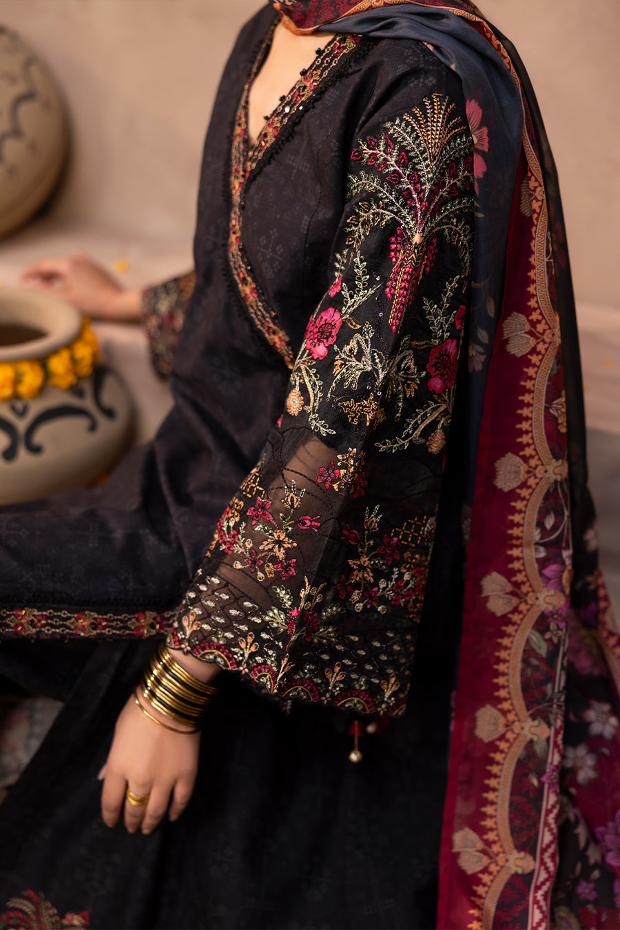 Rahi - Cotton Cambric Frock (3PC)