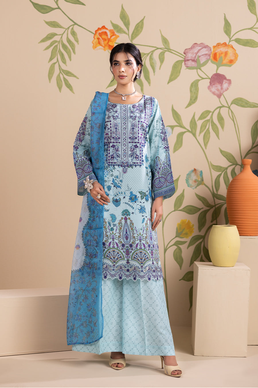 EVARA – Printed Luxury Pret (3Pcs)
