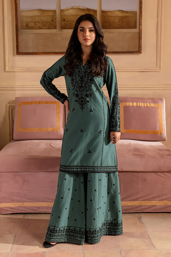 Virsa - 2 PC Embroidered Dress