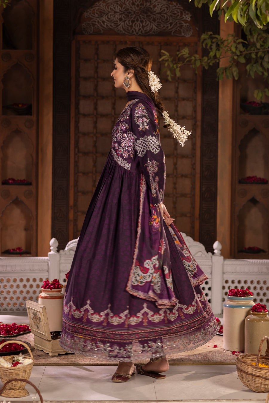 Koonj - Cotton Cambric Frock (3PC)