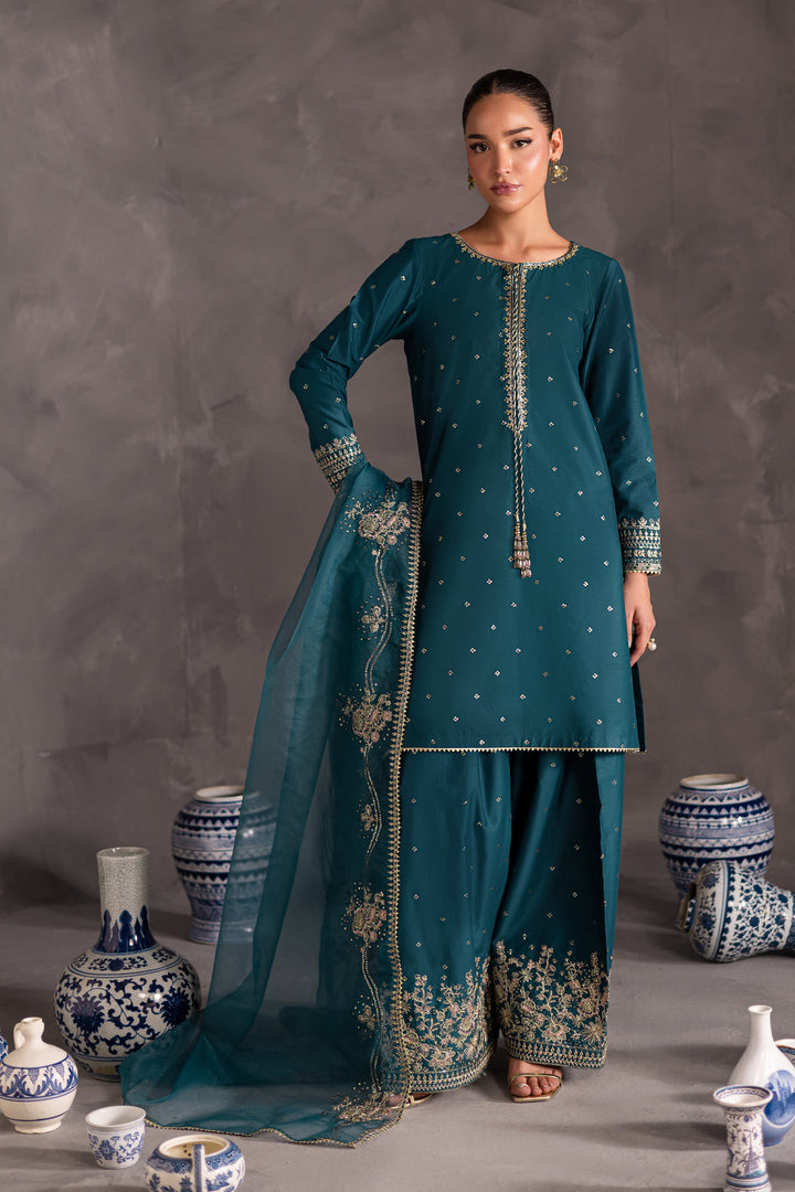 Zumar - 3 PC Embroidered Dress