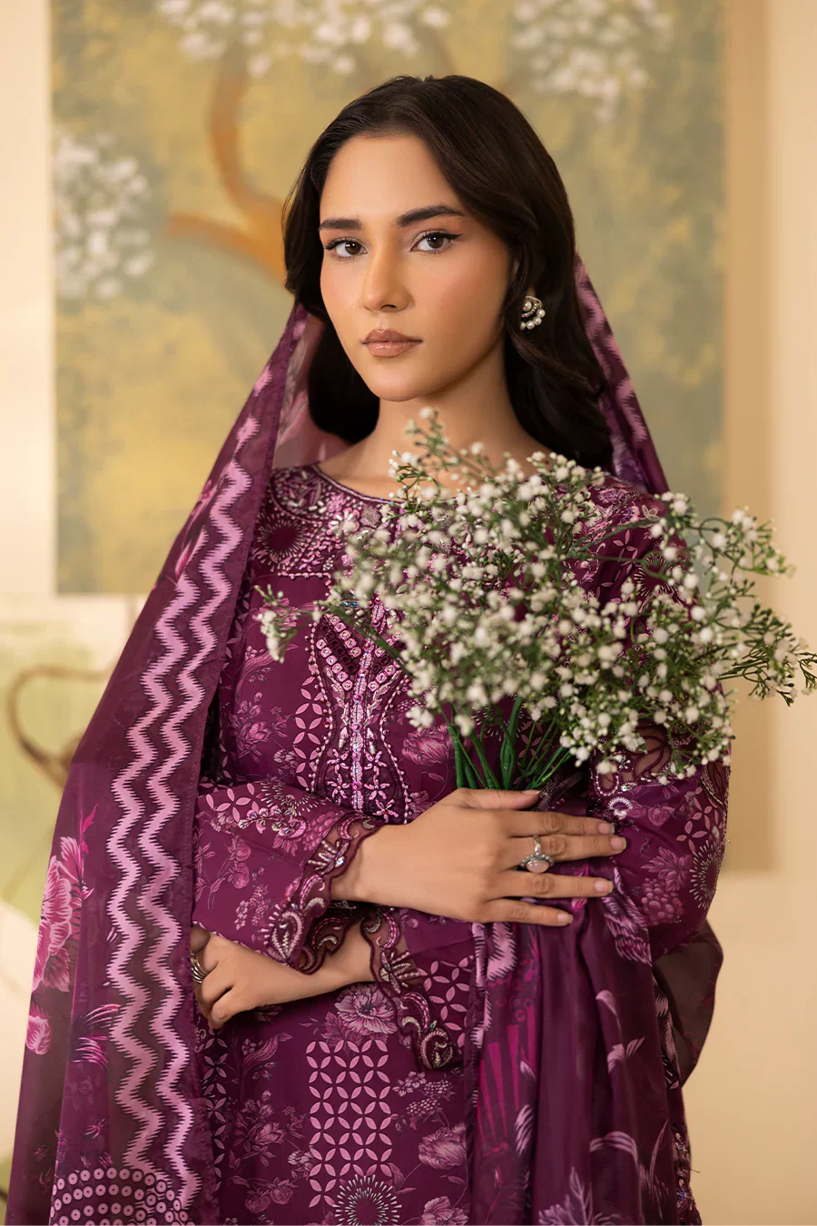 Blushing - Printed Luxury Pret (3PC)