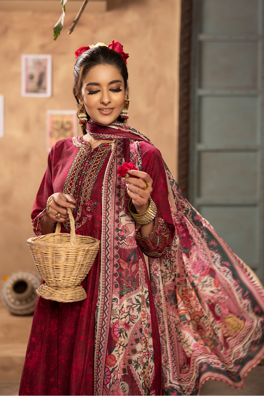 Inara - Cotton Cambric Frock (3PC)