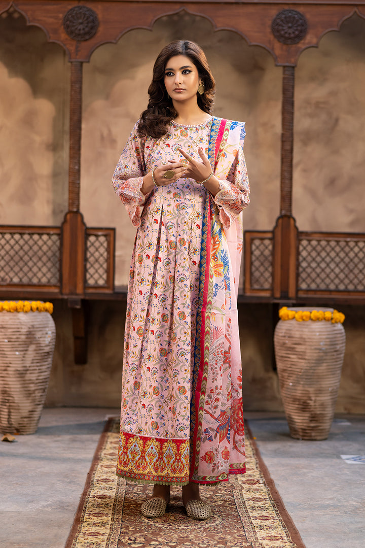 Asha - Cotton Cambric Frock (3PC)