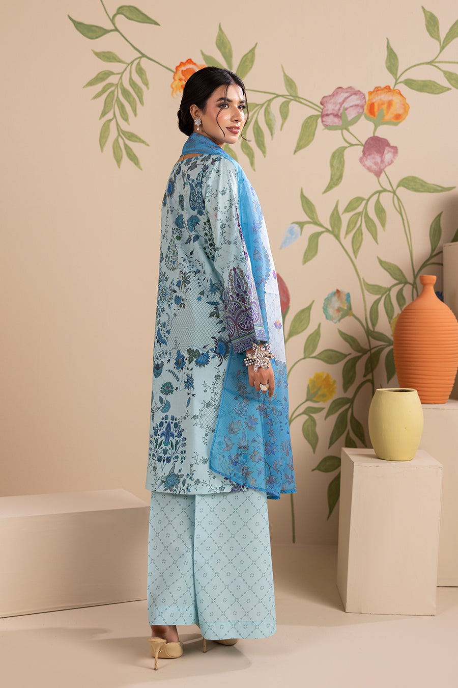 EVARA – Printed Luxury Pret (3Pcs)