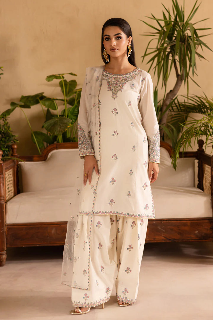Suroor - 3 PC Embroidered Dress