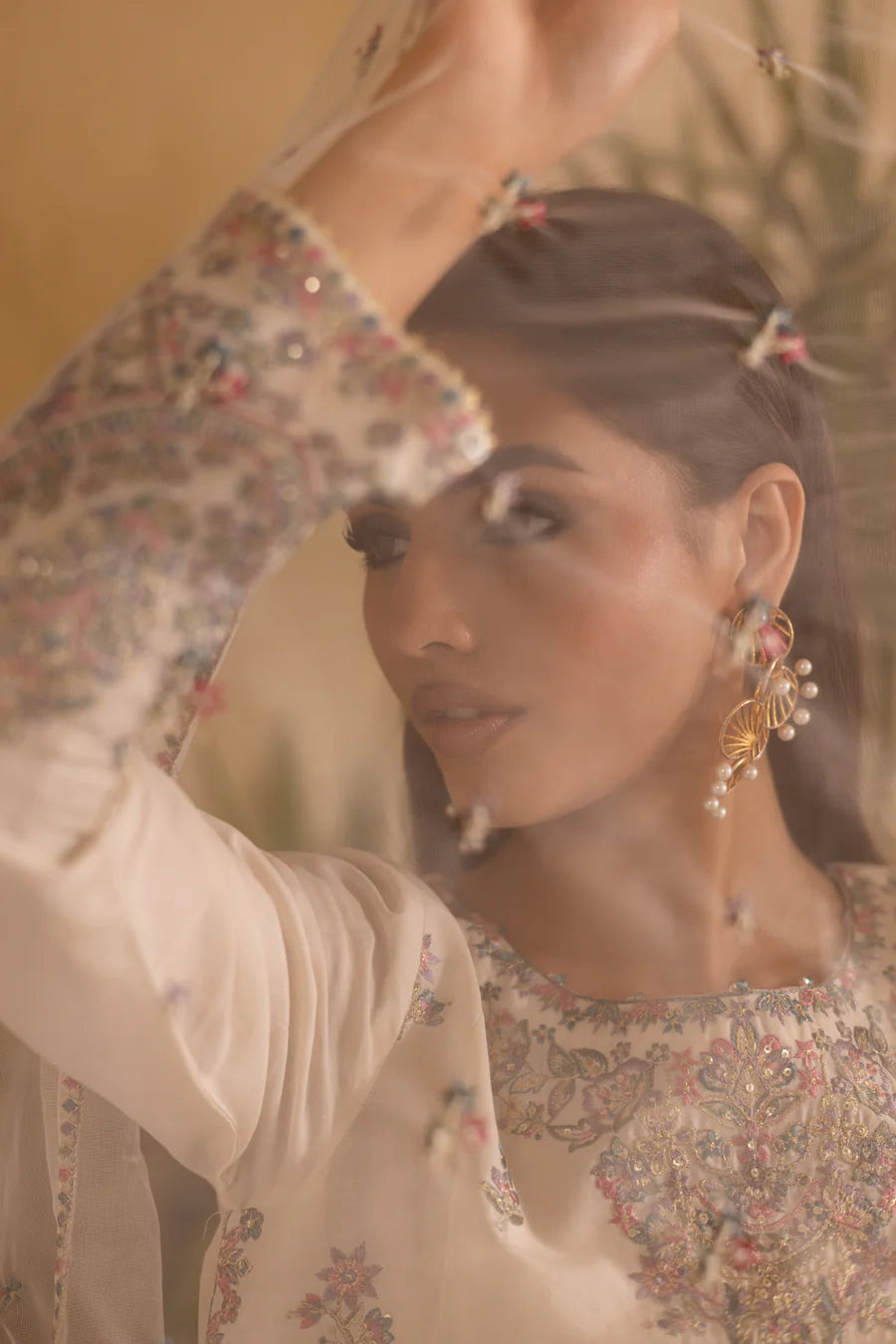 Suroor - 3 PC Embroidered Dress