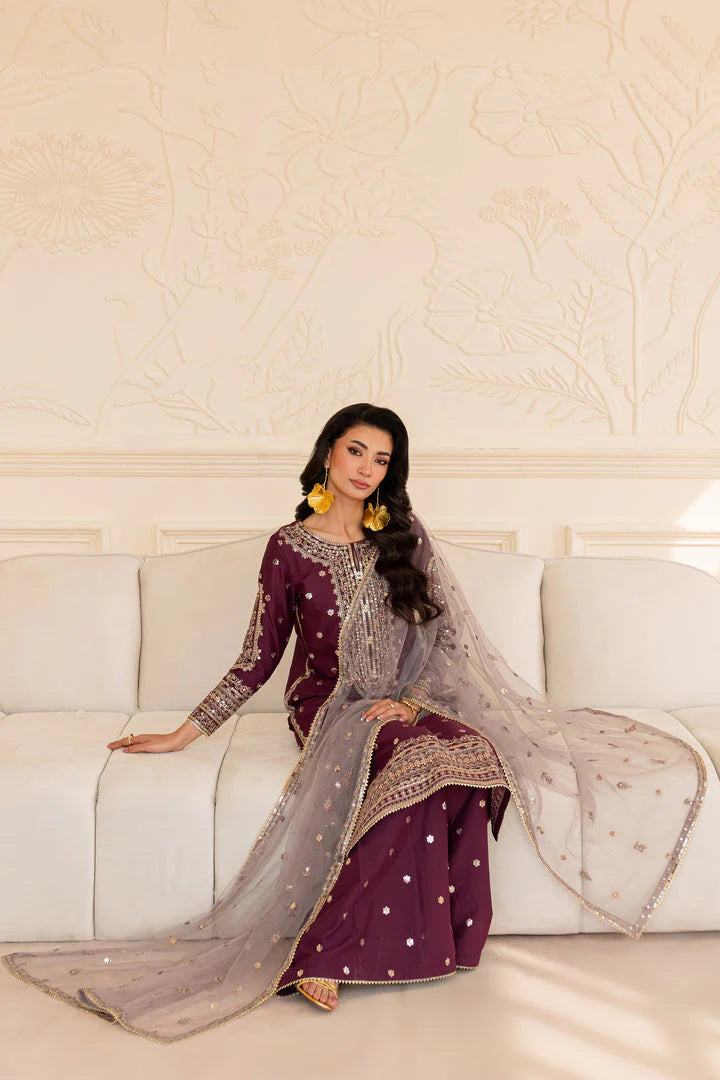 Shehnai - 3 PC Embroidered Dress