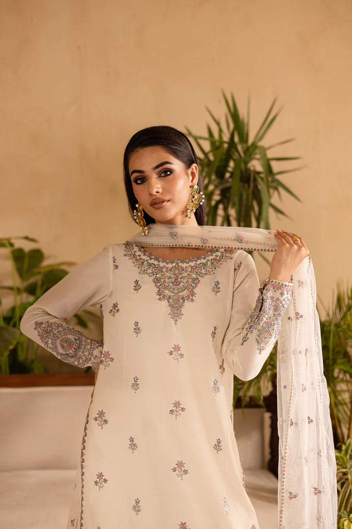 Suroor - 3 PC Embroidered Dress