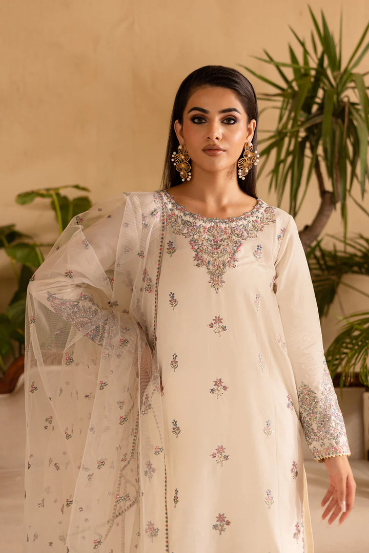 Suroor - 3 PC Embroidered Dress