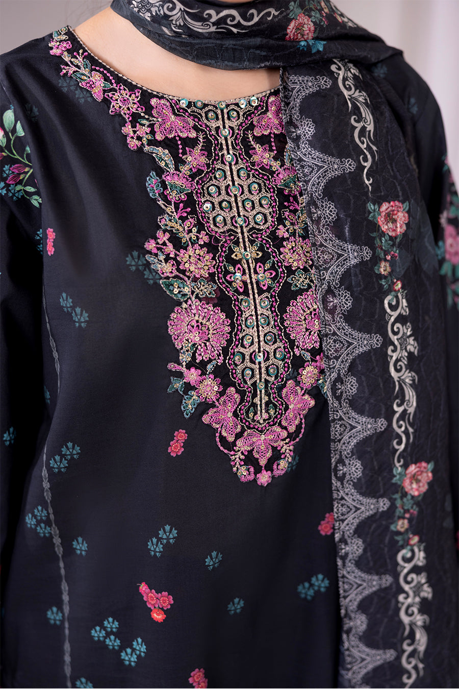 Orchid- Printed Luxury Pret (3PC)