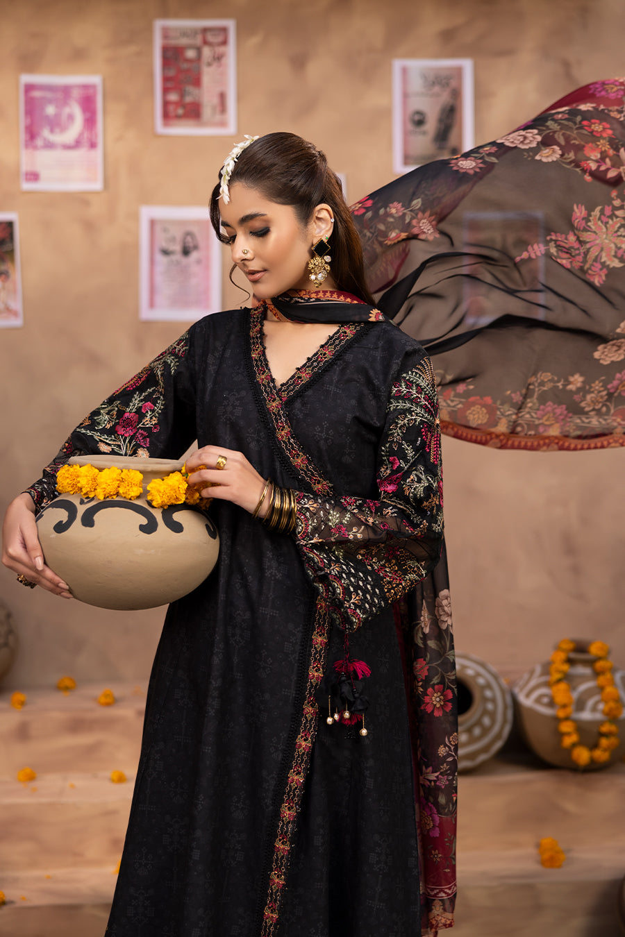 Rahi - Cotton Cambric Frock (3PC)