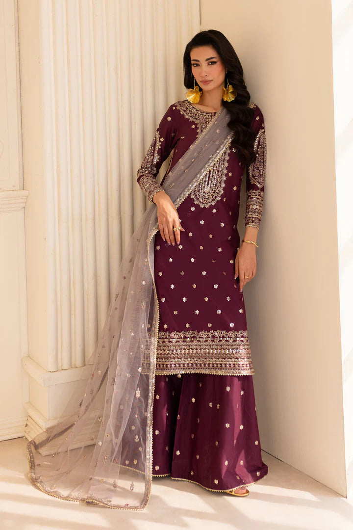 Shehnai - 3 PC Embroidered Dress