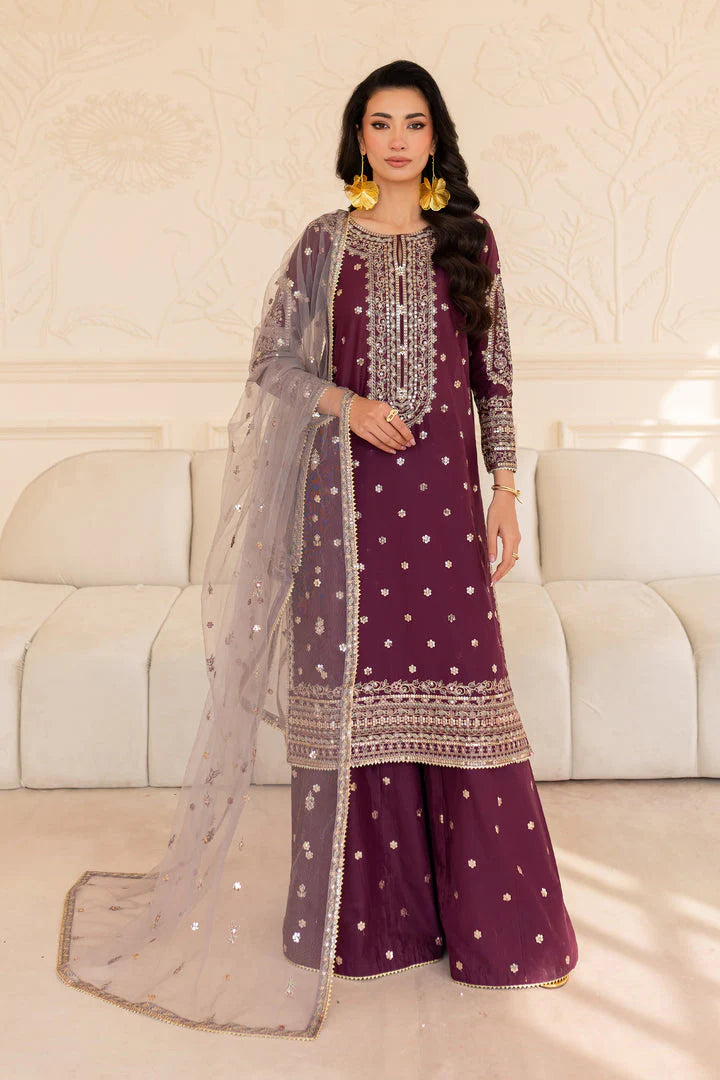 Shehnai - 3 PC Embroidered Dress