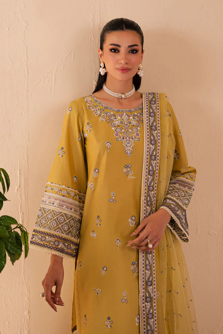 Mehwar - 3 PC Embroidered Dress