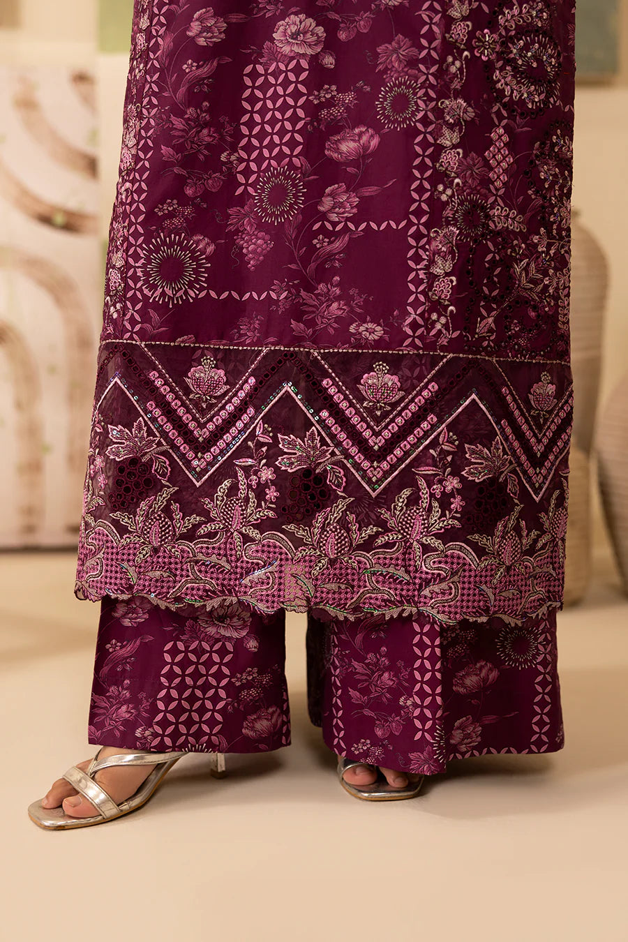 Blushing - Printed Luxury Pret (3PC)