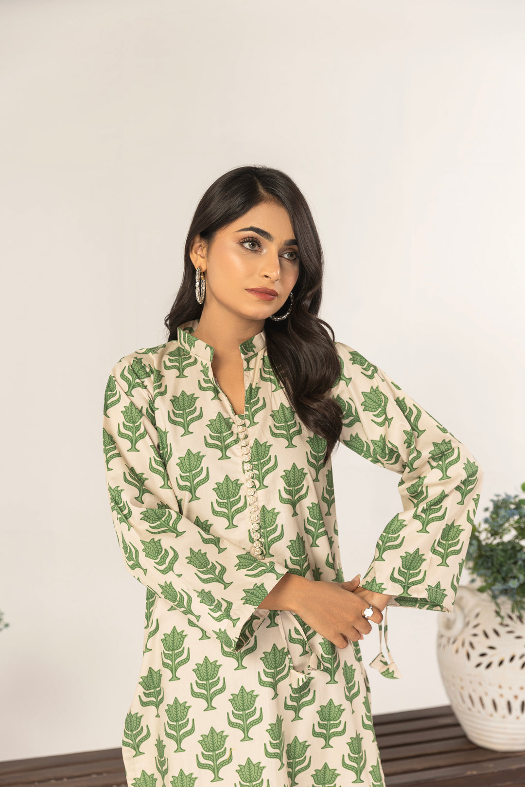 Bella 2Pc - Printed Khaddar Dress