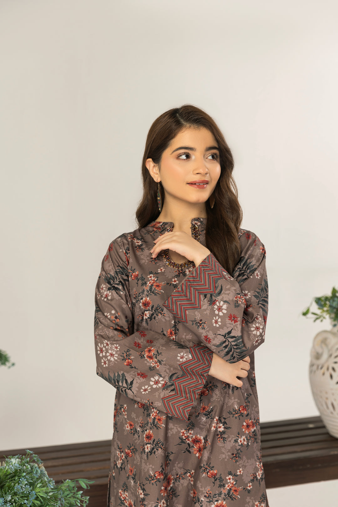 Sabika 2Pc - Printed Khaddar Dress