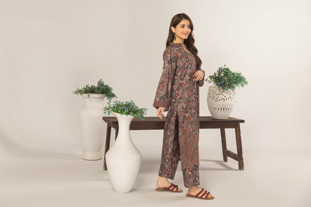 Sabika 2Pc - Printed Khaddar Dress