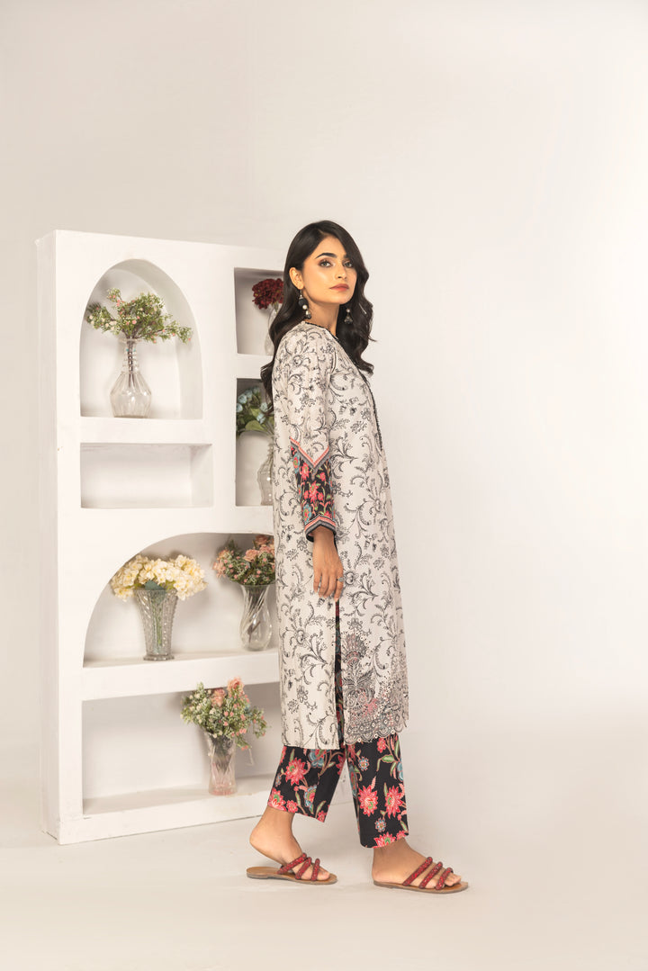 Armish 2Pc - Printed Khaddar Dress