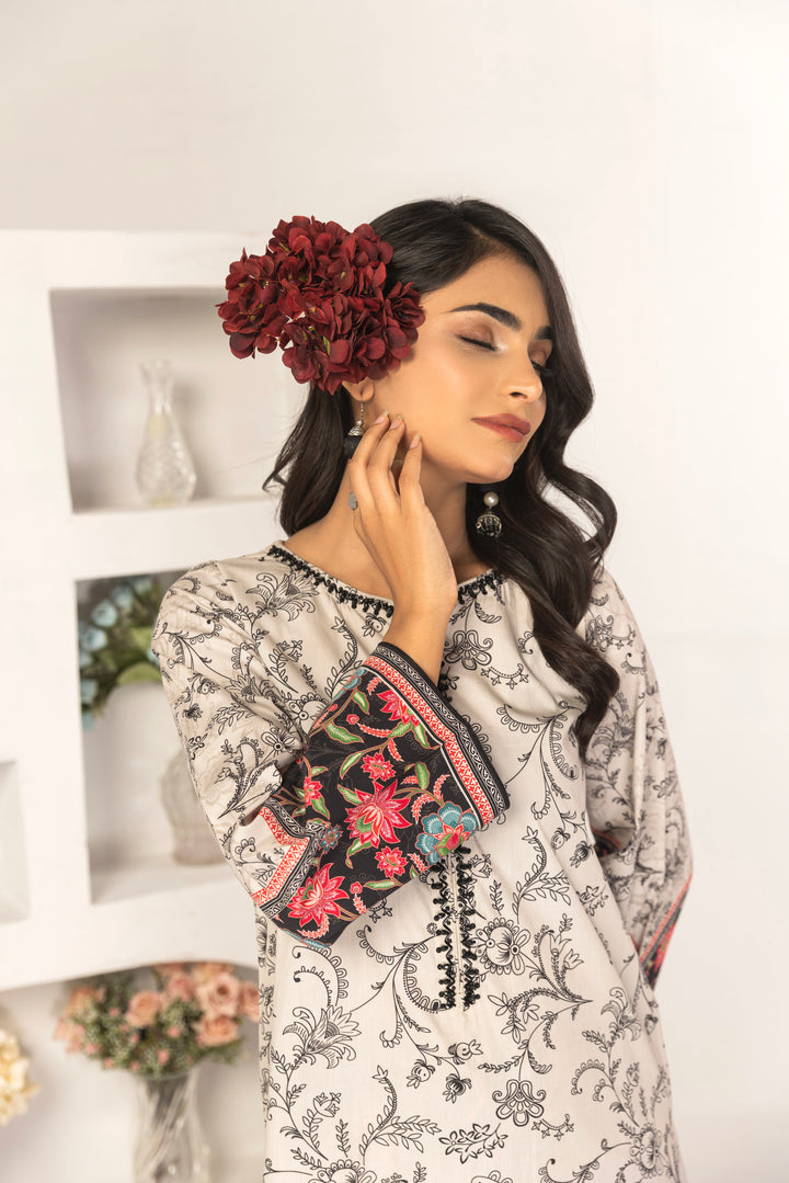 Armish 2Pc - Printed Khaddar Dress