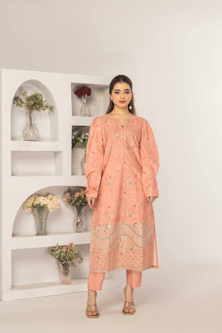 Jen 2Pc - Printed Khaddar Dress