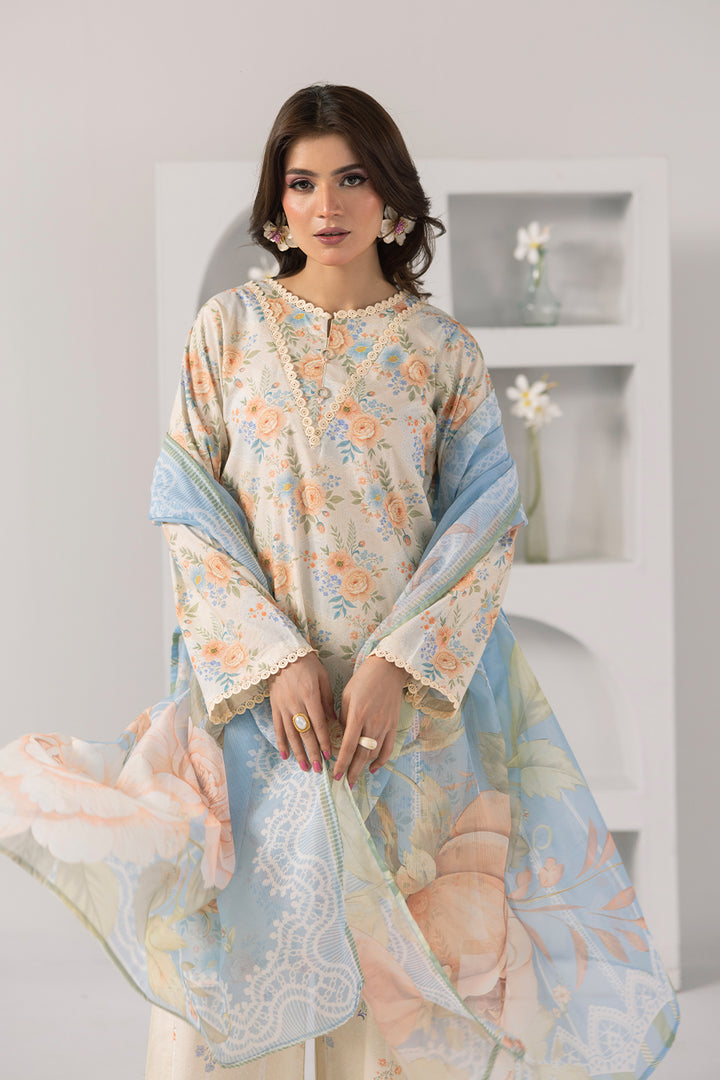 Bloom Theory-Printed Luxury Pret(3Pcs)