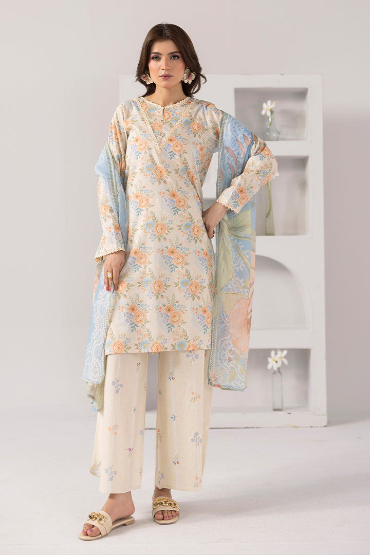 Bloom Theory-Printed Luxury Pret(3Pcs)
