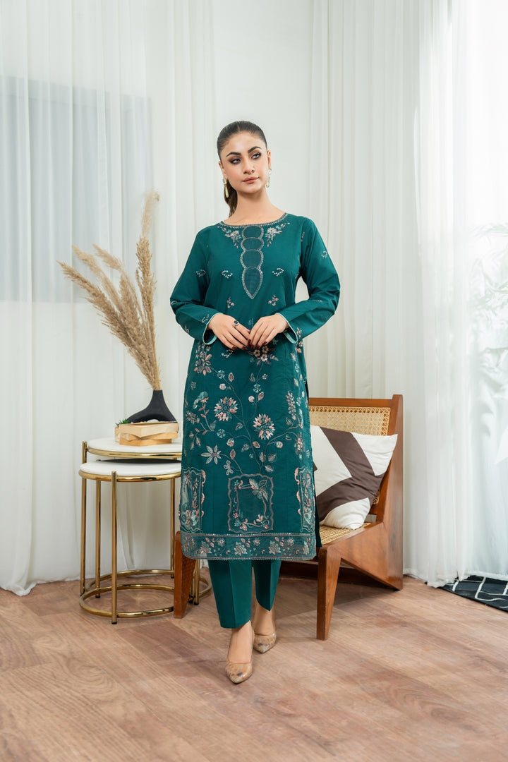 WINTER - Elan 2Pc - EMBROIDERED DRESS