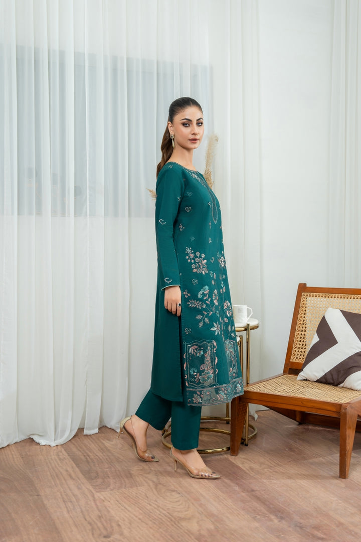 WINTER - Elan 2Pc - EMBROIDERED DRESS