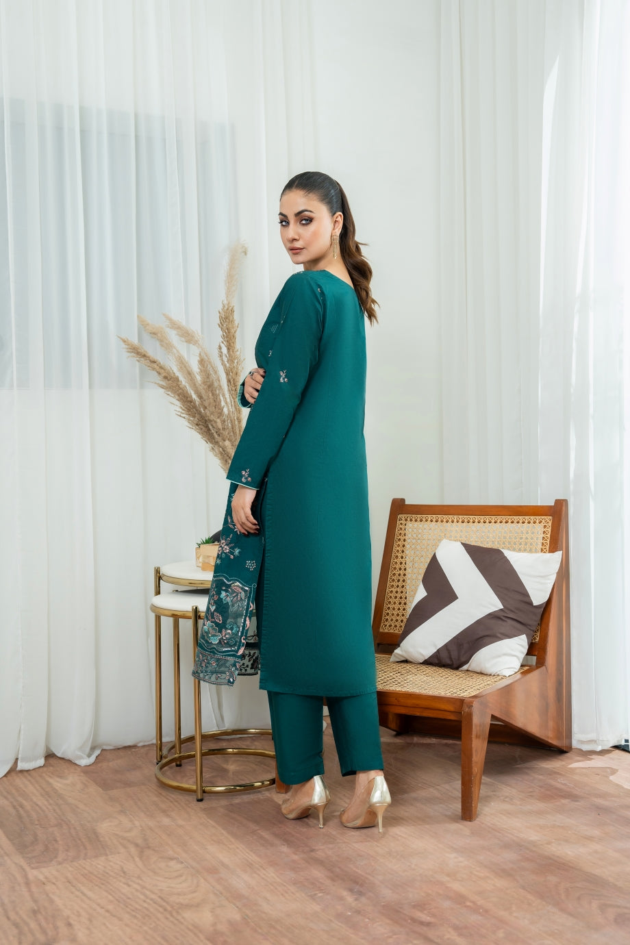 WINTER - Elan 2Pc - EMBROIDERED DRESS