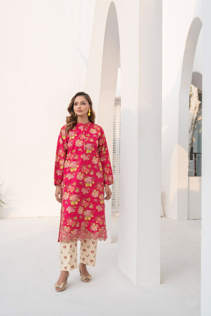 Naaz 2Pc - Printed Khaddar Dress