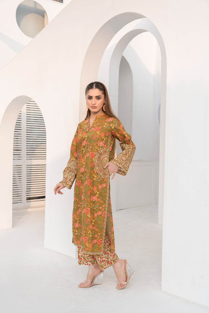 Jasper 2Pc - Printed Khaddar Dress