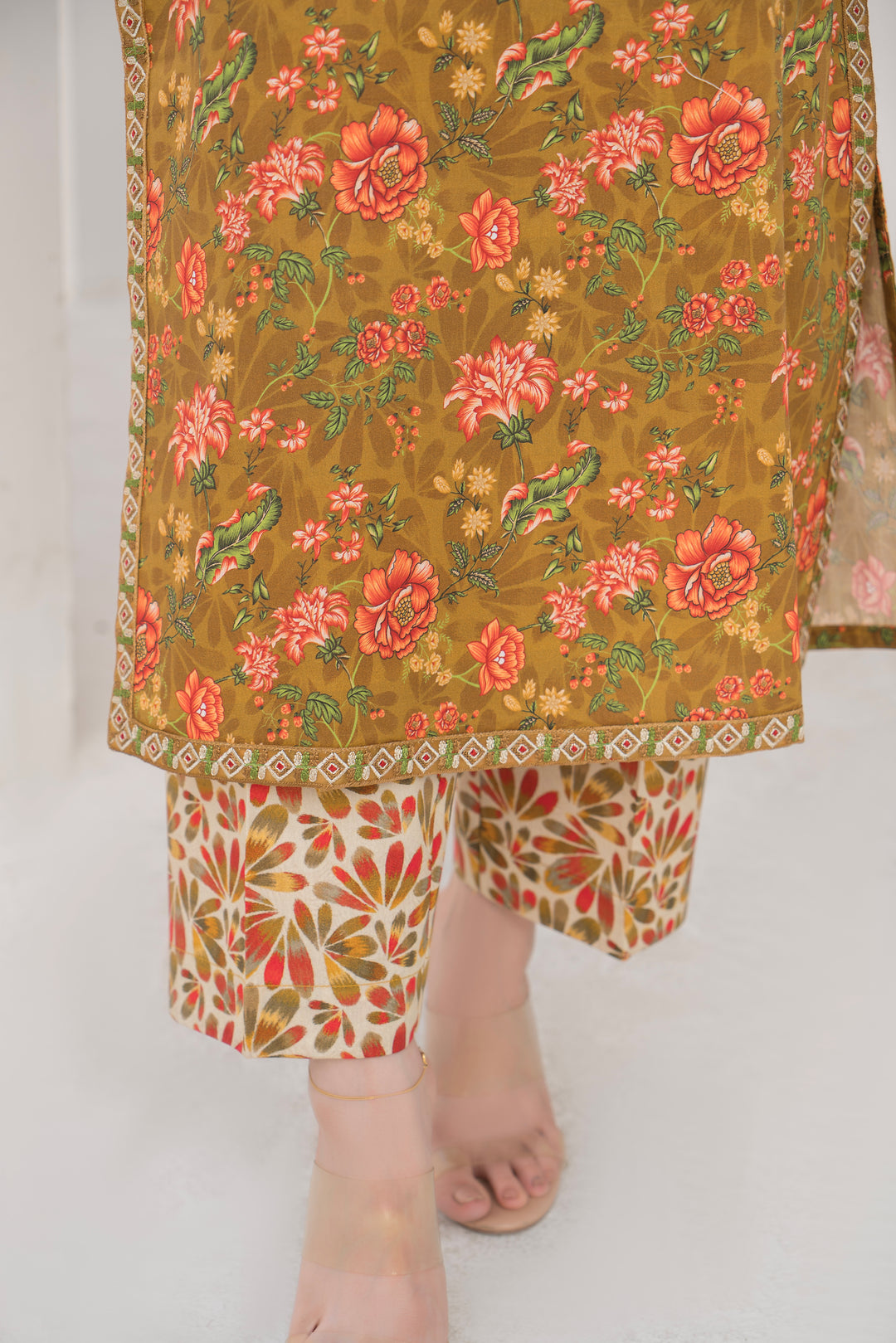 Jasper 2Pc - Printed Khaddar Dress