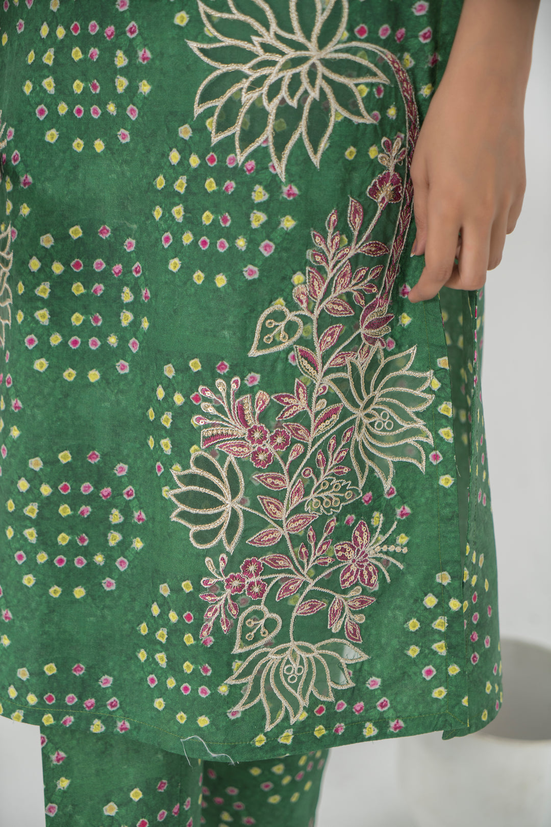 Jensun 2Pc - Printed Khaddar Dress